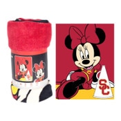USC Trojans Cardinal Minnie Game Day Raschel Blanket